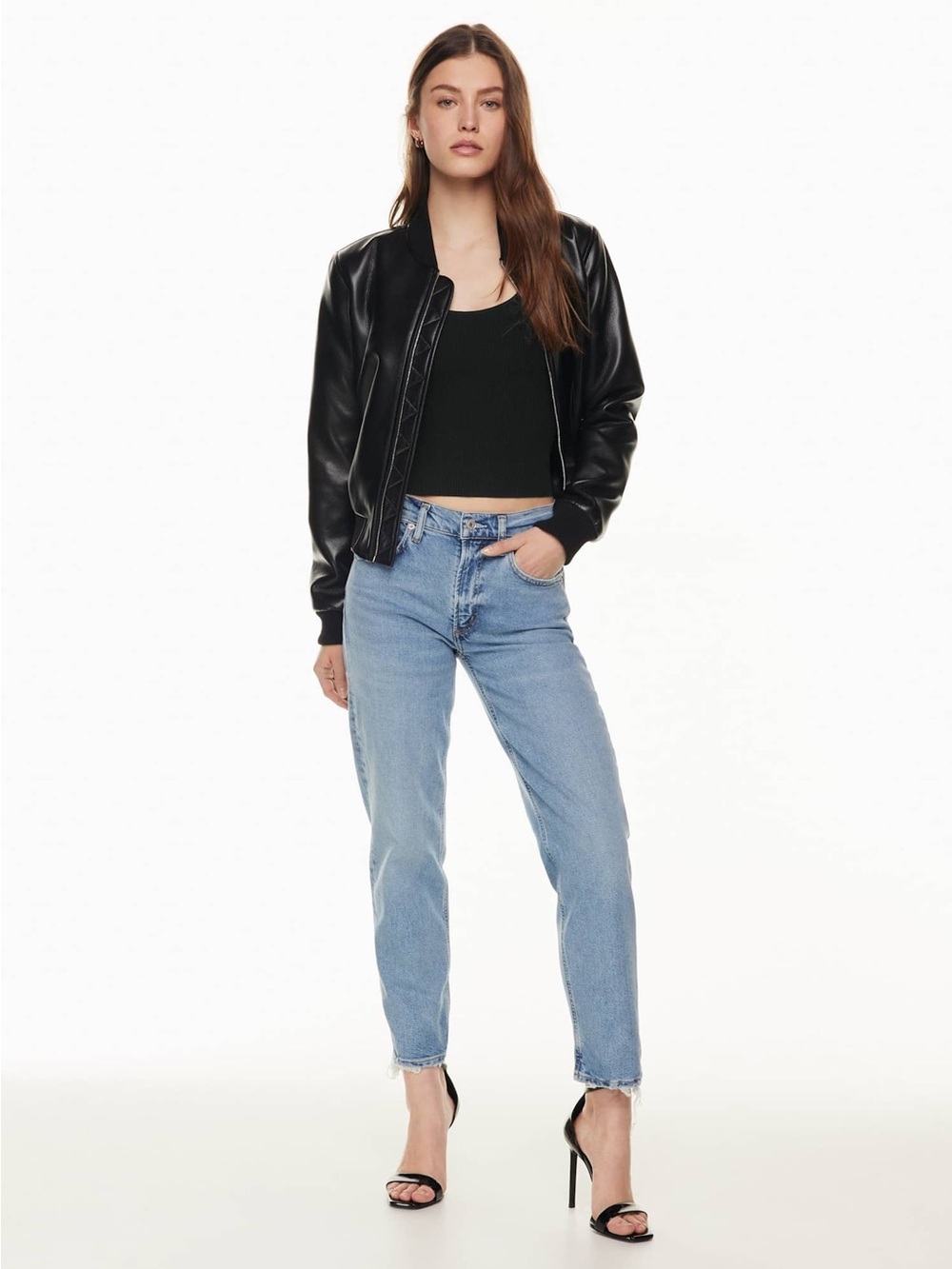 AGOLDE Kye Mid-Rise Straight Crop Jean